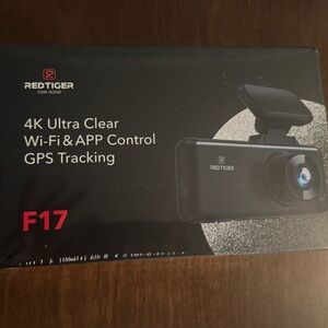 Redtiger F17 4K Dash Cam with Wi-Fi & GPS